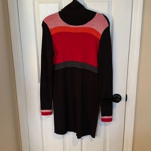 Turtleneck sweater dress